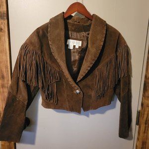 Vintage Suede Fringe Jacket